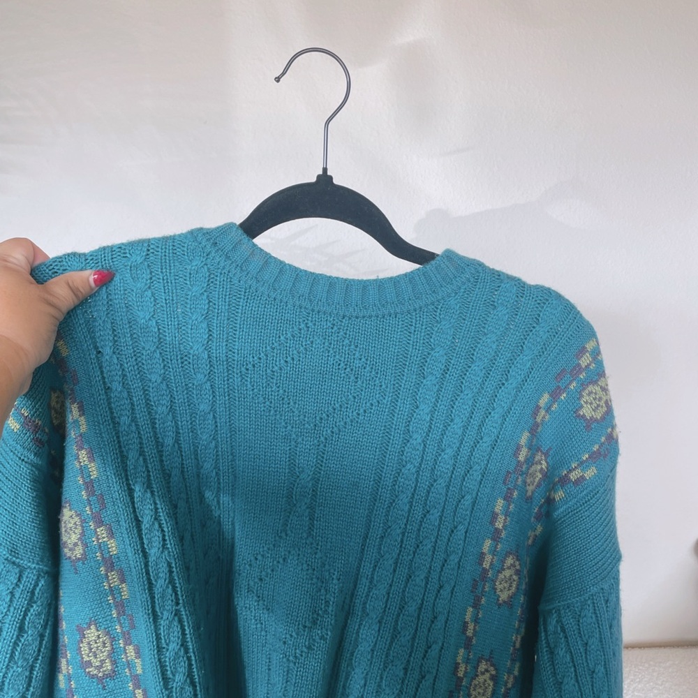 Vintage Paris Diffusion Rannia Cable Knit Sweater